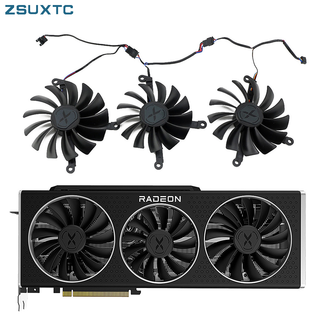 Rx 6900 Xt 16Gb - พัดลมเย็น6900XT CF1015U12D CF9015U12D สำหรับ XFX Speedster