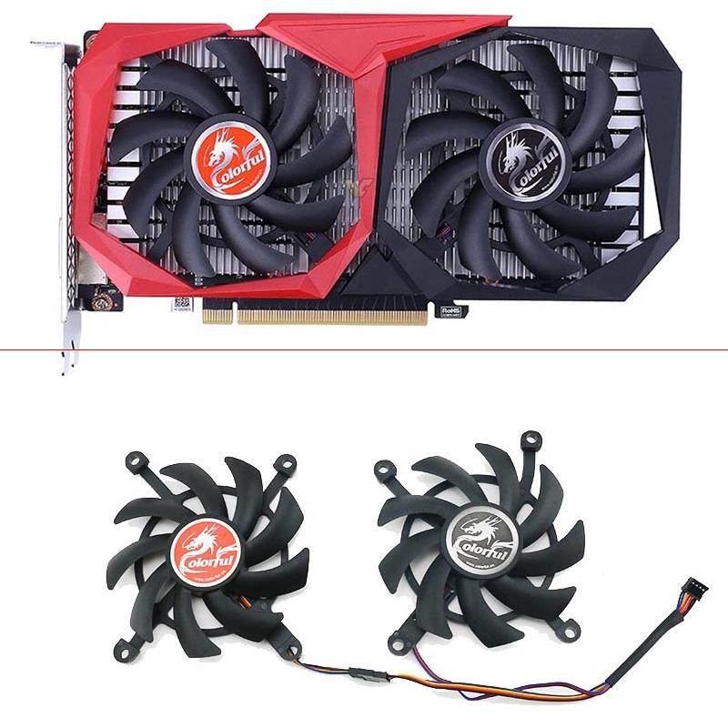 Rtx 4080 Super 16Gb - 2ชิ้นใหม่พัดลมซูเปอร์ GPU 2060 2060 4PIN 85มม.