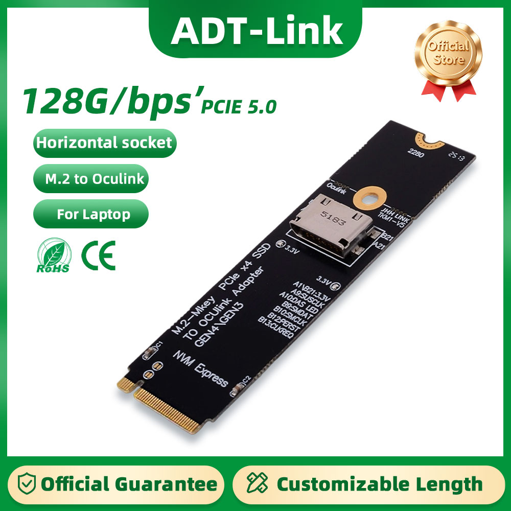 Oculink Egpu Dock Graphics Card - การ์ดขยาย ADT-Link PCIe 5.0 X4 เป็น
