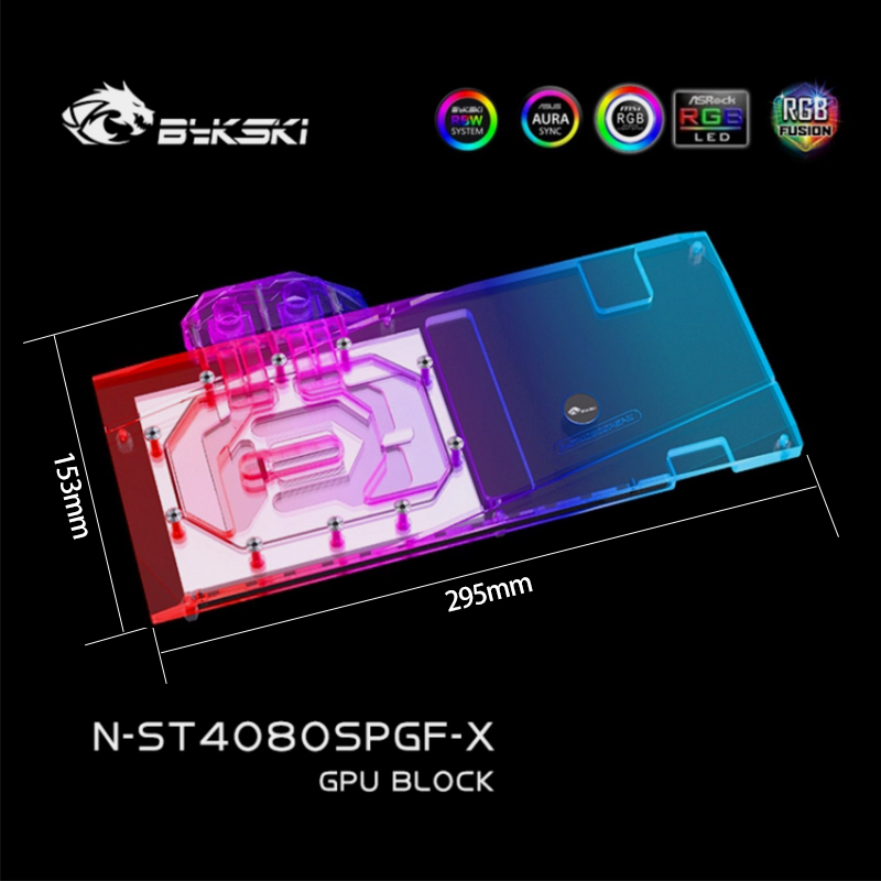 Rtx 4080 Super 16Gb - Bykski N-ST4080SPGF-X บล็อกระบายความร้อน GPU สำหรับการ์ดจอ Zotac