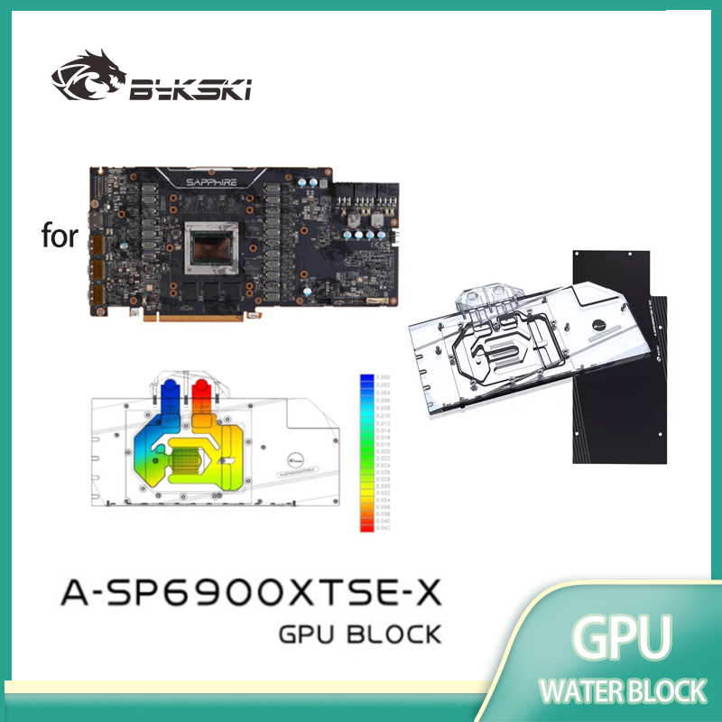 Rx 6900 Xt 16Gb - บีกสกี้ บล็อคกันน้ำ GPU สำหรับ SAPPHIRE RADEON