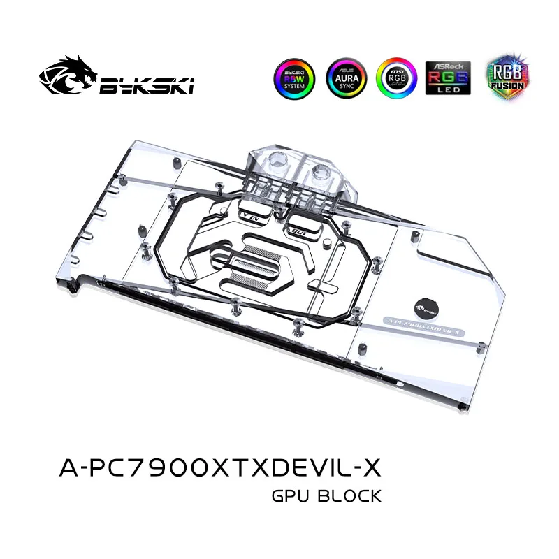 บล็อกน้ำระบายความร้อน GPU Byks - Rx 7900 Xtx 24Gb Video Card บทวิจารณ์และราคา