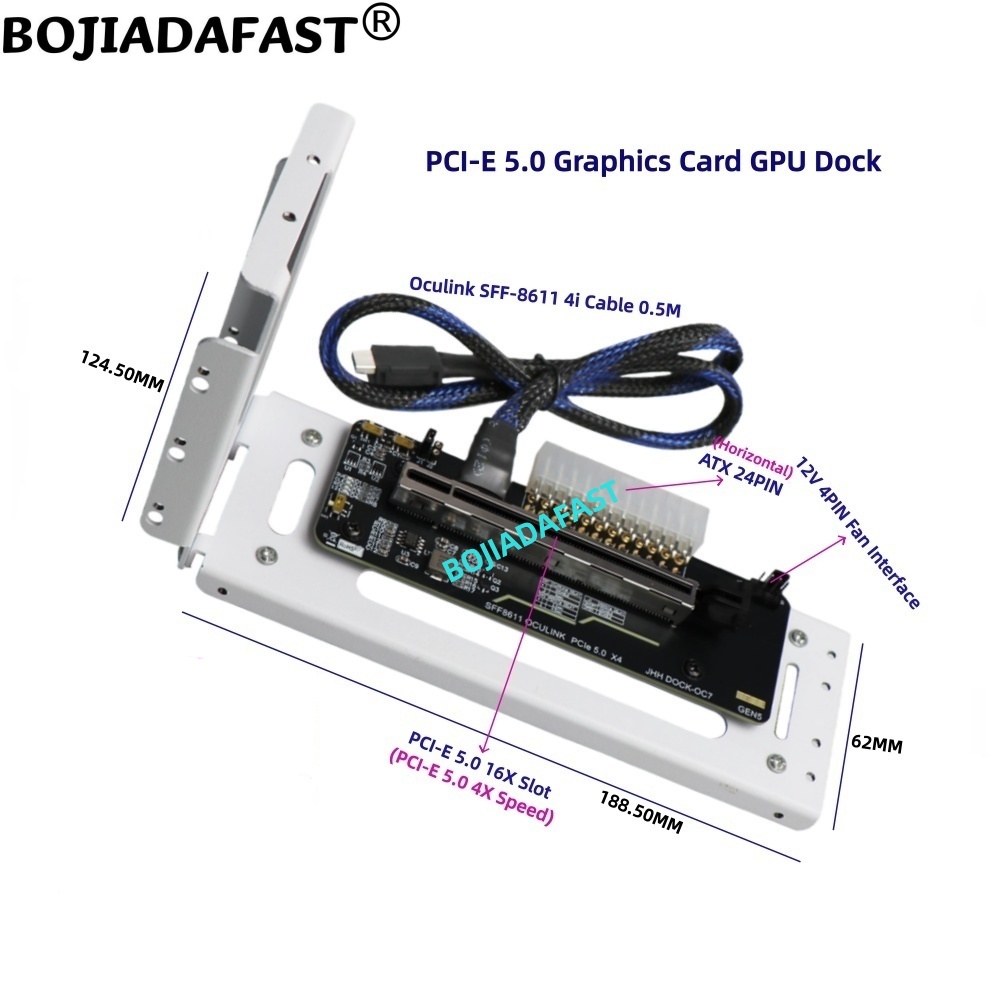 การ์ดจอภายนอก PCI-E 5.0 X4 OCu - Oculink Egpu Dock Graphics Card บทวิจารณ์และราคา