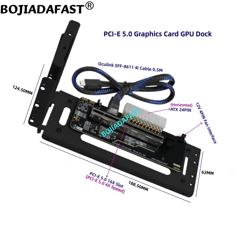 การ์ดอะแดปเตอร์ PCI-E 5.0 16X  - Oculink Egpu Dock Graphics Card บทวิจารณ์และราคา