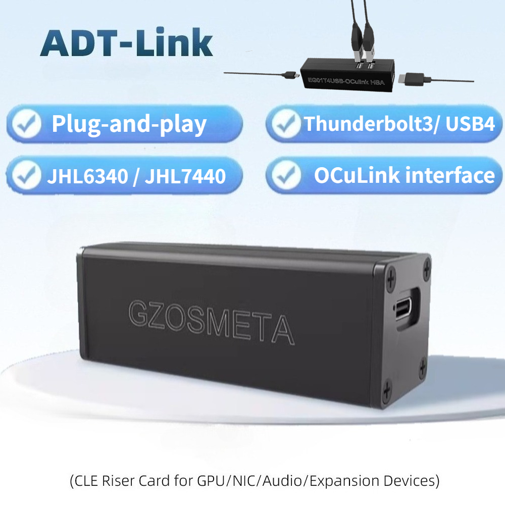 อะแดปเตอร์ T3 / T4 OCuLink Thu - Oculink Egpu Dock Graphics Card บทวิจารณ์และราคา