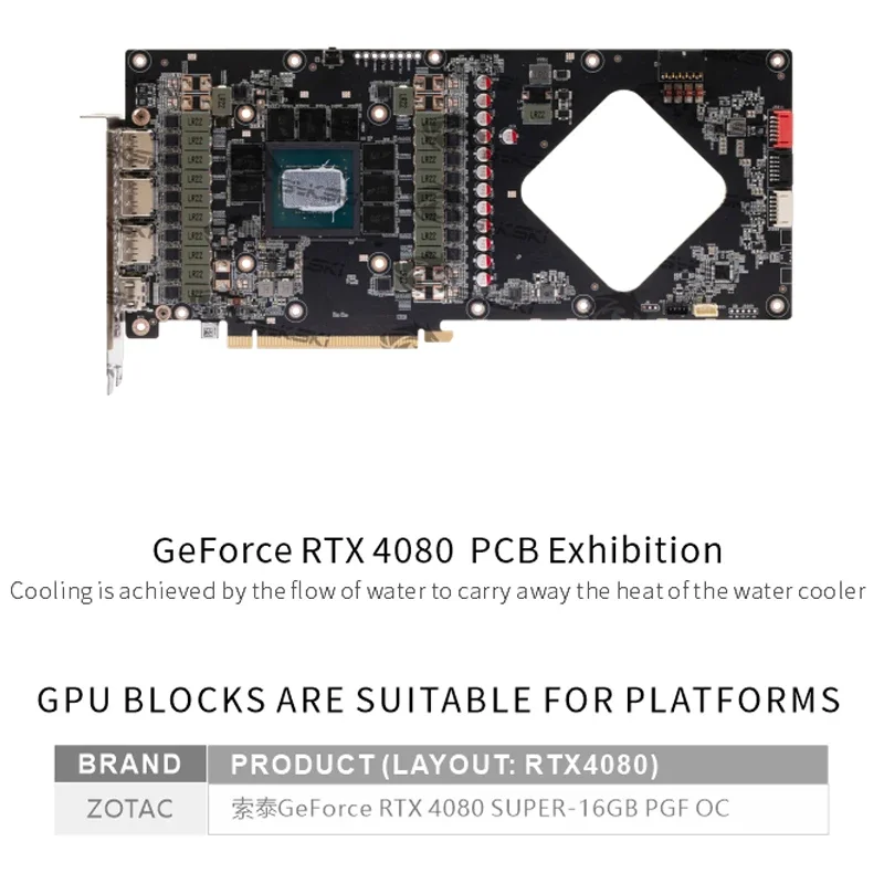 บล็อก GPU Bykski N-ST4080SPGF- - Rtx 4080 Super 16Gb บทวิจารณ์และราคา